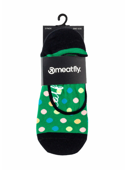 Meatfly Meatfly Socken Low Socks - Triple Pack K/ Green | Mehrfarbig | Größe