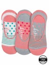 Meatfly Meatfly Socken Low Socks Triple Pack Grey Stripe | Grau | Größe