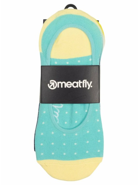 Meatfly Meatfly Socken Low Socks Triple Pack Gelb Gepunktet | Gelb | Größe