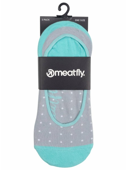 Meatfly Meatfly Socken Low Socks Triple Pack Blau Gepunktet | Blau | Größe