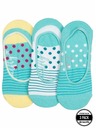 Meatfly Meatfly Socken Low Socks Triple Pack Blau Gestreift | Blau | Größe