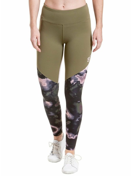 Meatfly Meatfly Damen Leggings Arabel Olive/Storm Camo Pink | Grün | Größe