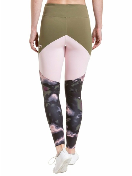 Meatfly Meatfly Damen Leggings Arabel Olive/Storm Camo Pink | Grün | Größe