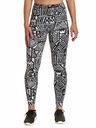 Meatfly Meatfly Damen Leggings Arabel Dancing White | Schwarz | Größe