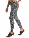 Meatfly Meatfly Damen Leggings Arabel Dancing White | Schwarz | Größe