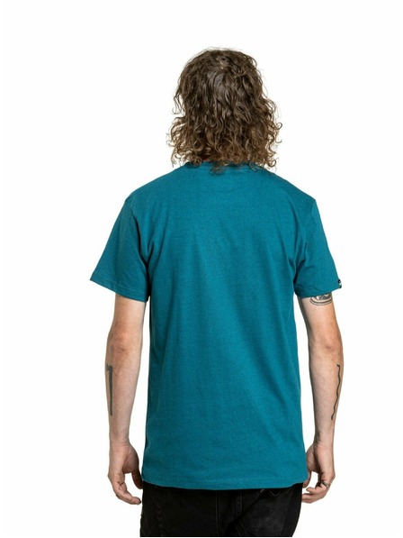 Meatfly Meatfly Herren-T-Shirt Revital Petrol Heather | Blau | Größe