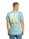 Meatfly Meatfly Herren-T-Shirt Phase Dusty Mint | Blau | Größe