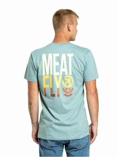 Meatfly Meatfly Herren-T-Shirt Phase Dusty Mint | Blau | Größe