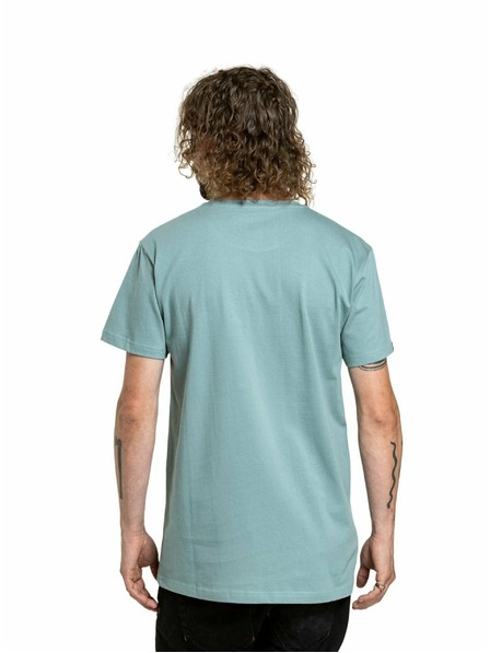 Meatfly Meatfly Herren-T-Shirt Joe Dusty Mint | Blau | Größe M | 100% Baumwolle