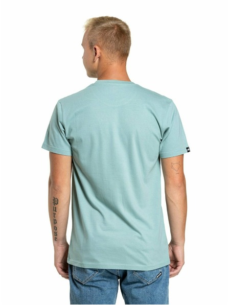 Meatfly Meatfly Herren T-Shirt Dais Dusty Mint | Blau | Größe