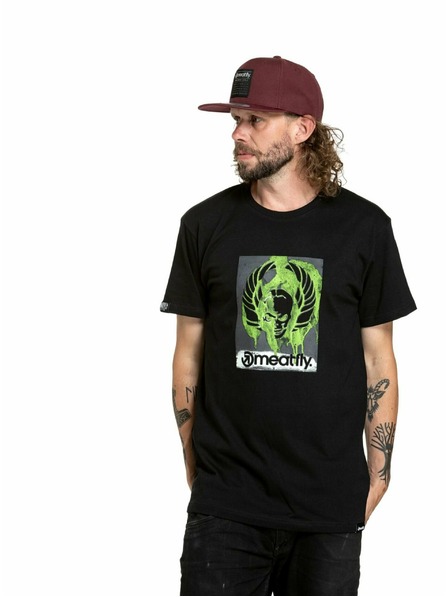 Meatfly Meatfly Herren T-Shirt Stencil Black | Schwarz | Größe