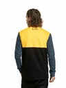 Meatfly Meatfly Herren Langarm-T-Shirt Harvey Deep Yellow/Navy Heather | Gelb | Größe