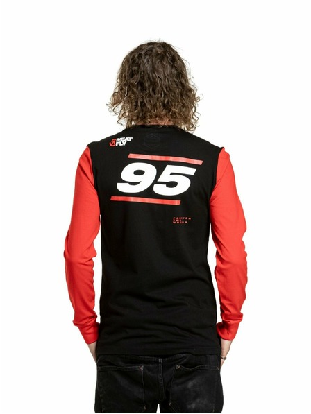 Meatfly Meatfly Herren Langarm-T-Shirt Appex Bright Red/Black
