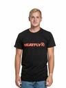 Meatfly Meatfly Herren T-Shirt Logex Red/Black | Rot | Größe S | 100% Baumwolle