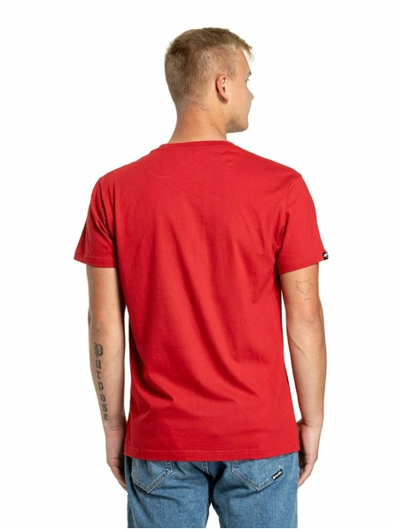 Meatfly Meatfly Herren T-Shirt Dais Dark Red | Rot | Größe