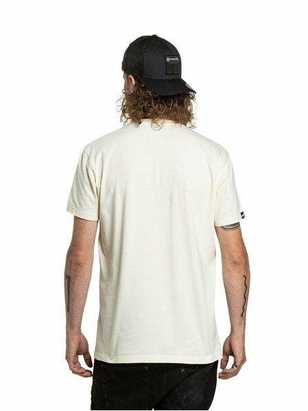 Meatfly Meatfly Herren T-Shirt Revital Cream | Weiß | Größe