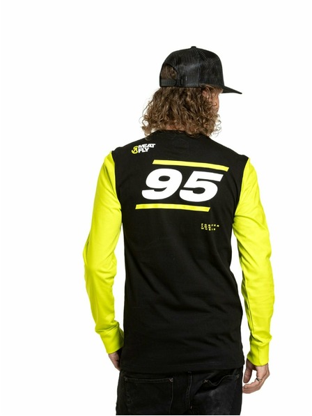 Meatfly Meatfly Herren Langarm-T-Shirt Appex Safety Yellow/Black | Gelb | Größe