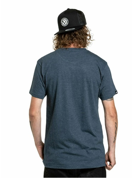 Meatfly Meatfly Herren T-Shirt Joe Navy Heather | Blau | Größe