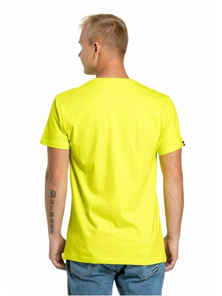 Meatfly Meatfly Herren T-Shirt Dais Safety Yellow | Gelb | Größe