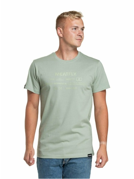 Meatfly Meatfly Herren T-Shirt Sign Mossy Green | Grün | Größe