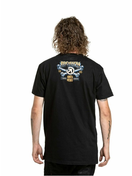 Meatfly Meatfly Herren T-Shirt Crossbones Black | Schwarz | Größe