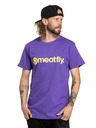 Meatfly Meatfly Herren T-Shirt Joe Violet | Lila | Größe S | 100% Baumwolle