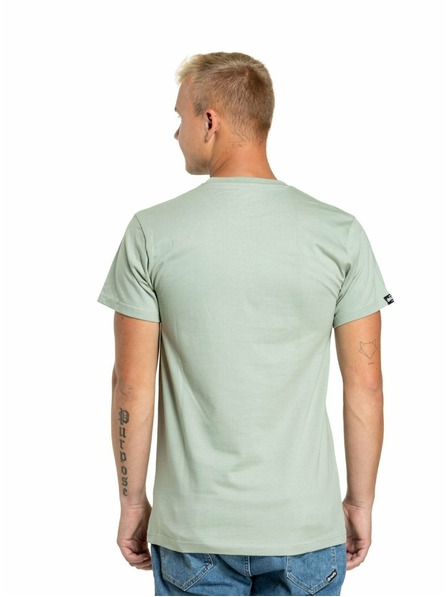 Meatfly Meatfly Herren T-Shirt Logex Mossy Green | Grün | Größe S | 100% Baumwolle