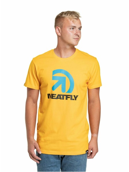 Meatfly Meatfly Herren T-Shirt Dais Deep Yellow | Gelb | Größe