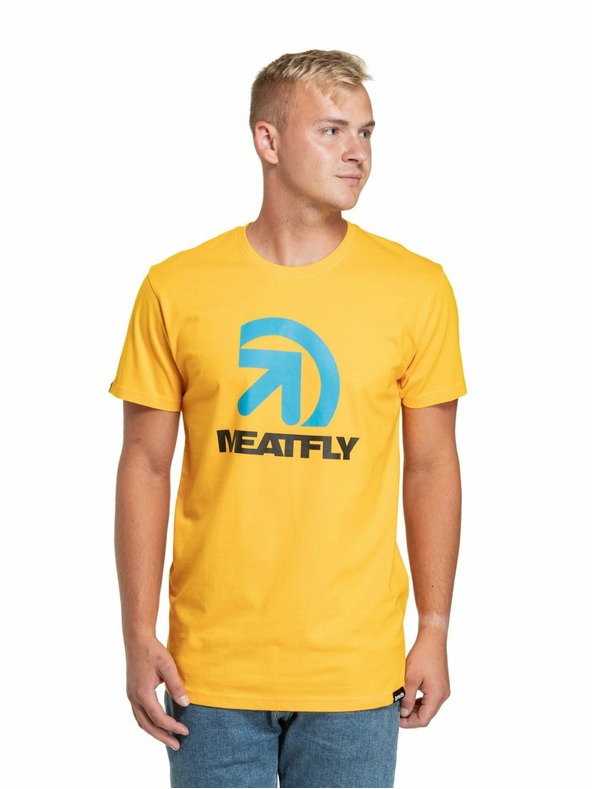 Meatfly Meatfly Herren T-Shirt Dais Deep Yellow | Gelb | Größe