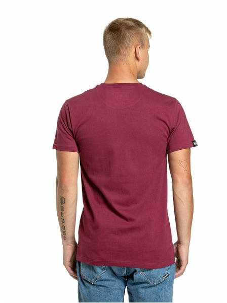 Meatfly Meatfly Herren Shirt Sign Dunkelwein | Rot | Größe