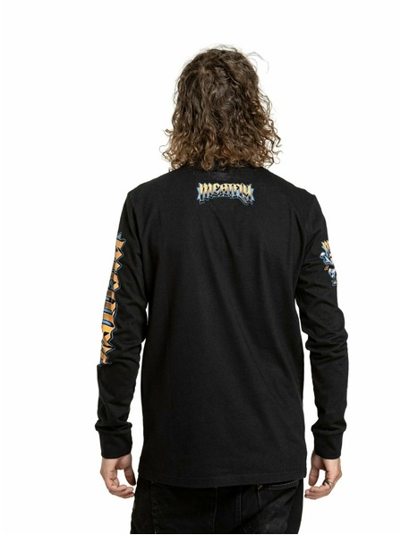 Meatfly Meatfly Herren Langarmshirt Crossbones Schwarz | Schwarz | Größe