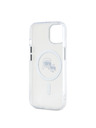 Karl Lagerfeld Karl Lagerfeld IML K&CH Heads Metallrahmen MagSafe Rückseite Hülle für iPhone 14 Transparent