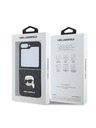 Karl Lagerfeld Karl Lagerfeld PU Saffiano Monogramm Karl Head Rückseite Hülle für Samsung Galaxy Z Flip 6 Schwarz