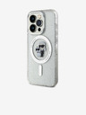 Karl Lagerfeld Karl Lagerfeld IML Glitzer Karl and Choupette MagSafe Rückseite Hülle für iPhone 15 Pro Transparent