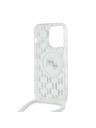 Karl Lagerfeld Karl Lagerfeld IML Monogramm Crossbody K&CH Heads MagSafe Rückseite Hülle für iPhone 14 Pro Max Transparent