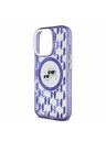 Karl Lagerfeld Karl Lagerfeld IML Monogramm K&CH Heads MagSafe Rückseite Hülle für iPhone 16 Pro Purple