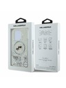 Karl Lagerfeld Karl Lagerfeld Flüssig Glitzer Karl and Choupette Köpfe MagSafe Rückseite Hülle für iPhone 16 Pro Max Transparent