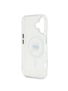 Karl Lagerfeld Karl Lagerfeld IML Karl Kopf Metallrahmen MagSafe Rückseite Hülle für iPhone 16 Transparent
