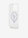 Karl Lagerfeld Karl Lagerfeld Ringständer Karl and Choupette MagSafe Rückseite Hülle für iPhone 15 Pro White