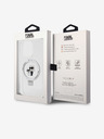 Karl Lagerfeld Karl Lagerfeld Ringständer Karl and Choupette MagSafe Rückseite Hülle für iPhone 15 Pro White