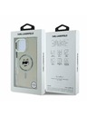 Karl Lagerfeld Karl Lagerfeld IML Choupette Kopf Metallrahmen MagSafe Rückseite Hülle für iPhone 16 Pro Max Transparent