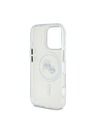 Karl Lagerfeld Karl Lagerfeld IML K&CH Köpfe Metallrahmen MagSafe Rückseite Hülle für iPhone 16 Pro Max Transparent