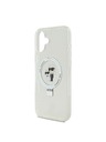 Karl Lagerfeld Karl Lagerfeld Ringständer Karl and Choupette MagSafe Rückseite Hülle für iPhone 16 Plus White