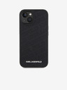 Karl Lagerfeld PU Gestepptes Muster Rückseite Hülle für iPhone 15 Black Karl Lagerfeld