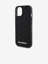 Karl Lagerfeld PU Gestepptes Muster Rückseite Hülle für iPhone 15 Black Karl Lagerfeld