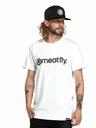 Meatfly Meatfly Herren T-Shirt Joe Weiß/Schwarz | Schwarz | Größe S | 100% Baumwolle