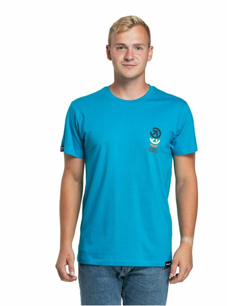 Meatfly Meatfly Herren T-Shirt Phase Ocean Blue | Blau | Größe