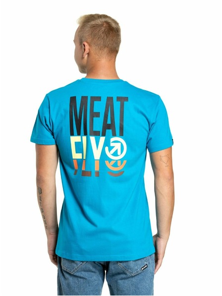 Meatfly Meatfly Herren T-Shirt Phase Ocean Blue | Blau | Größe