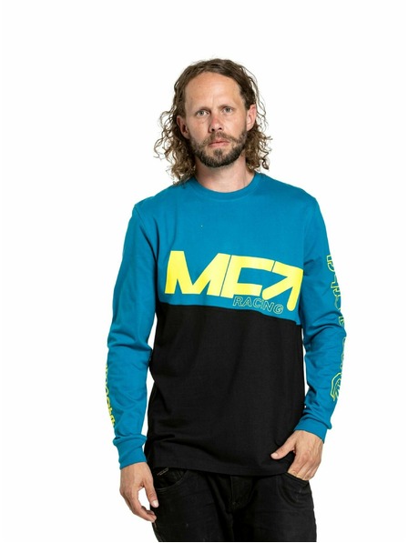 Meatfly Meatfly Herren Langarm-T-Shirt Judgement Funky Blue Racing | Blau | Größe