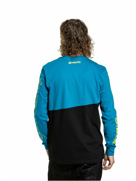 Meatfly Meatfly Herren Langarm-T-Shirt Judgement Funky Blue Racing | Blau | Größe
